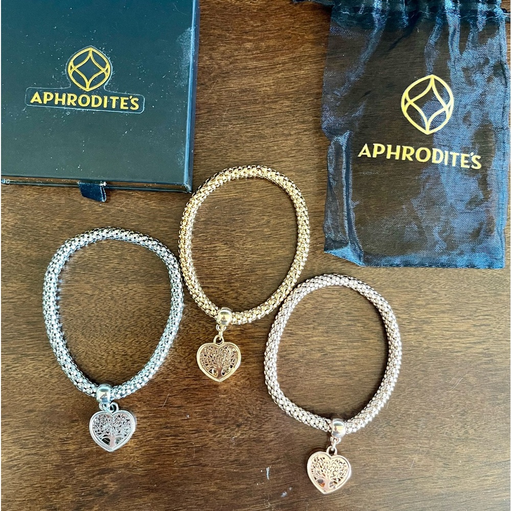 APHRODITE’S TREE OF LIFE 3 BRACELET’S..NEW